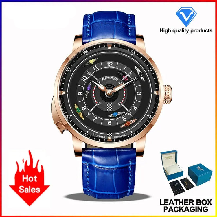 Horse Gambling Full Automatic Mechanical Inspirational Watches