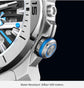 44mm Vintage Dial Luxury Sapphire Automatic Mechanical Waterproof Inspirational Watches