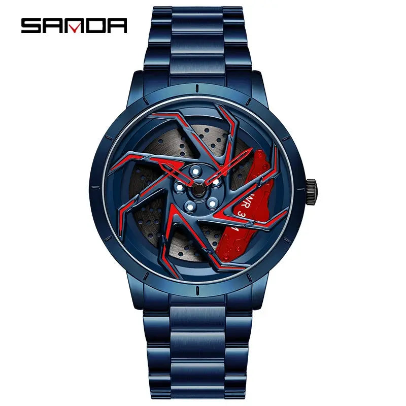360 Degree Rotating Wheel Rim Dial Watch Inspirational Watches