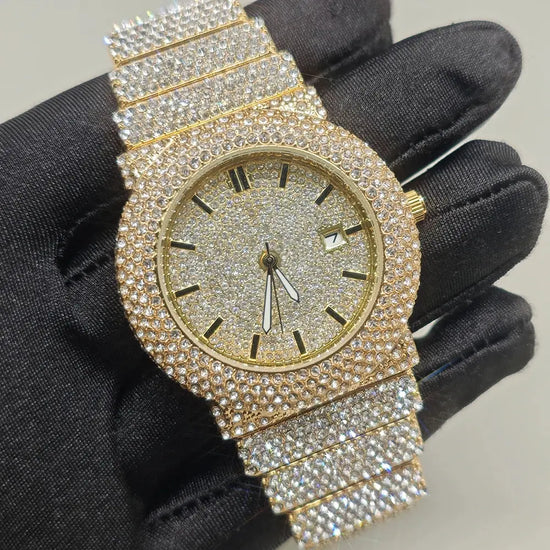 Iced Out Watch Fashion Hip Hop Full Diamond - Inspirational Watches