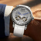 2026 PINDU Design New 46MM Diamond Mechanical Watch Men Top Luxury Double Flying Wheel Watch Sapphire Glass Waterproof Watch MEN Inspirational Watches