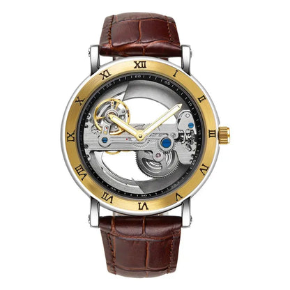 Skeleton Automatic Mechanical Wristwatch Inspirational Watches