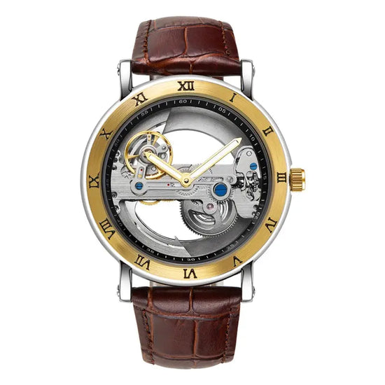 Skeleton Automatic Mechanical Wristwatch Inspirational Watches