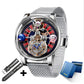 Relogio PINDU Fixed Roulette Watch Latest Design Quartz Watch Men Waterproof Leather Man Wristwatch Upgraded Version Inspirational Watches