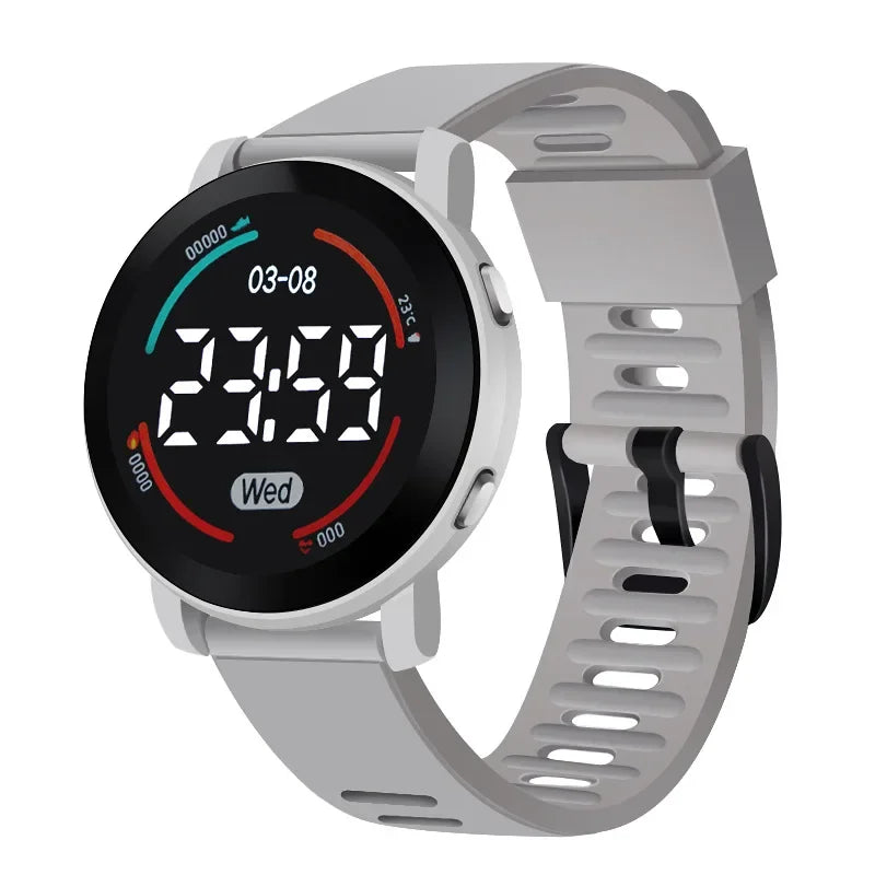 Waterproof LED Digital Luminous Kids Sports Watch Inspirational Watches