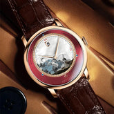 Original Painting Dial automatic Sapphire Crystal Glass Watch - Inspirational Watches