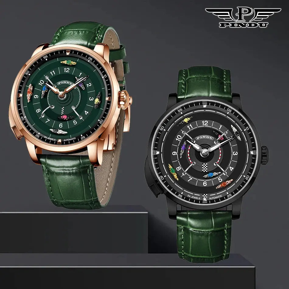 Horse Gambling Full Automatic Mechanical Inspirational Watches