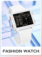 Square Dual Time Electronic Watch Waterproof - Inspirational Watches