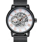 Luxury Fashion Skeleton Mechanical Hand Wind Watch for Men Inspirational Watches