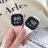 Waterproof LED Digital Kids Sport Watch Silicone Strap Inspirational Watches