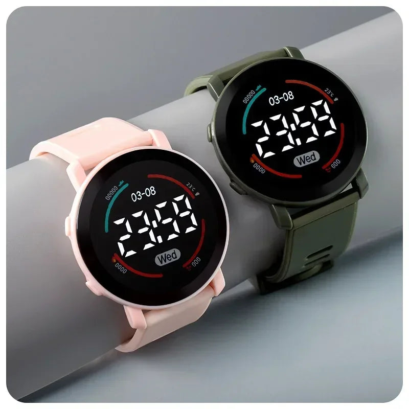 Waterproof LED Digital Luminous Kids Sports Watch Inspirational Watches