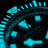 SEESTERN Chronograph Man of Watch Mechanical Tianjin ST1901 Movement Sapphire Wristwatches Nylon Sticker Strap Luminous Skeleton Inspirational Watches