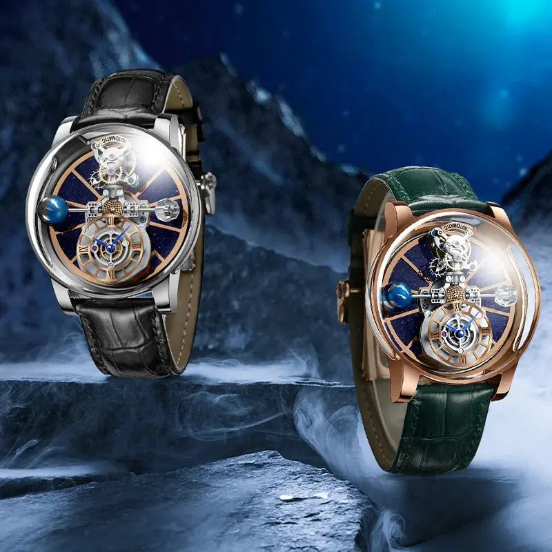 Diamond Tourbillion Astronomy waterproof Watch Inspirational Watches