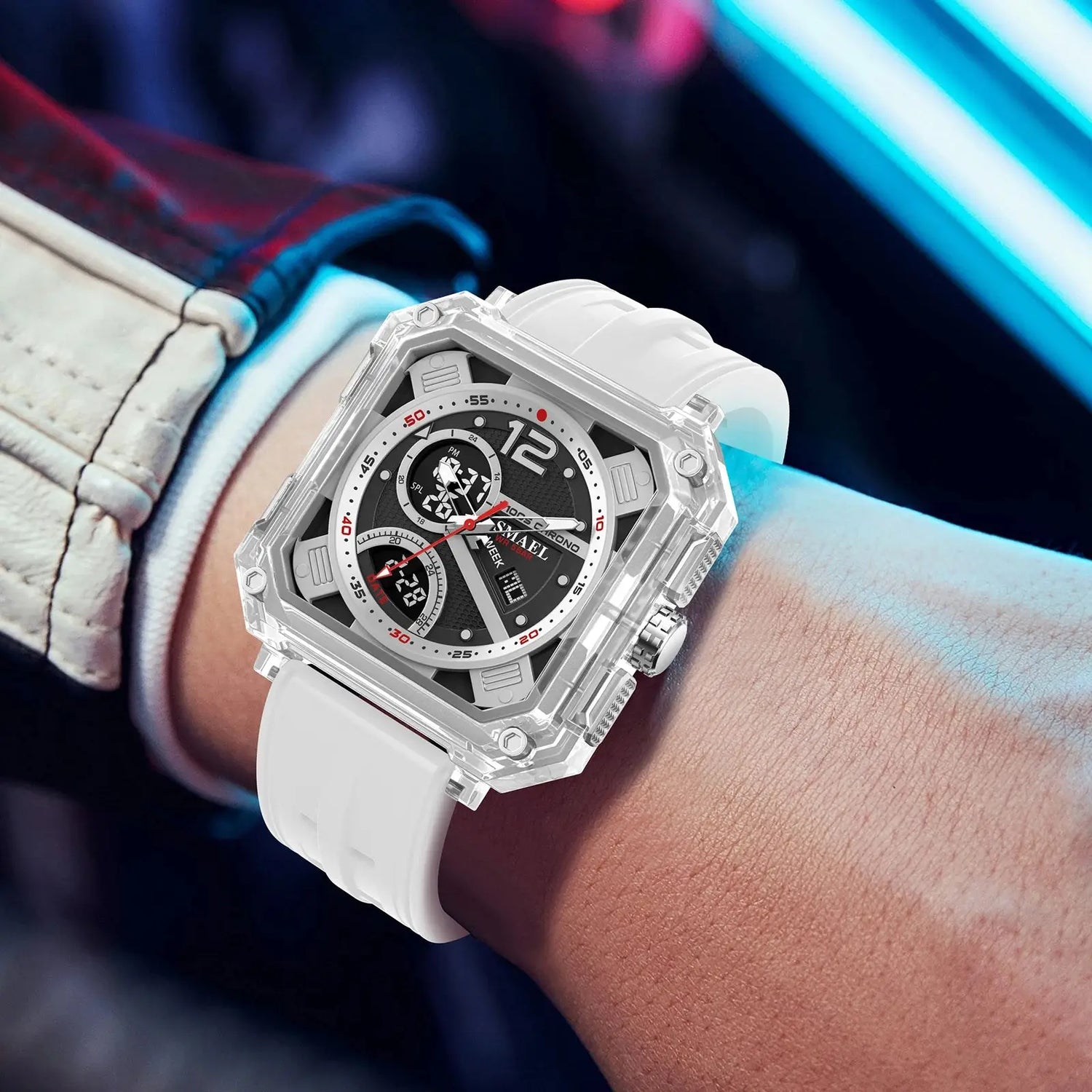 Military Watches Men Watch 2025 New 50M Waterproof Wristwatch Stopwatch Alarm LED Light Digital Watches 8121 Men&