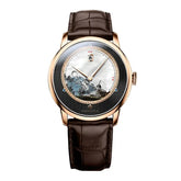 Original Painting Dial automatic Sapphire Crystal Glass Watch - Inspirational Watches