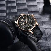 Chronograph Japan Vk63 Sport Quartz Wristwatch Sapphire Date 100m Waterproof - Inspirational Watches