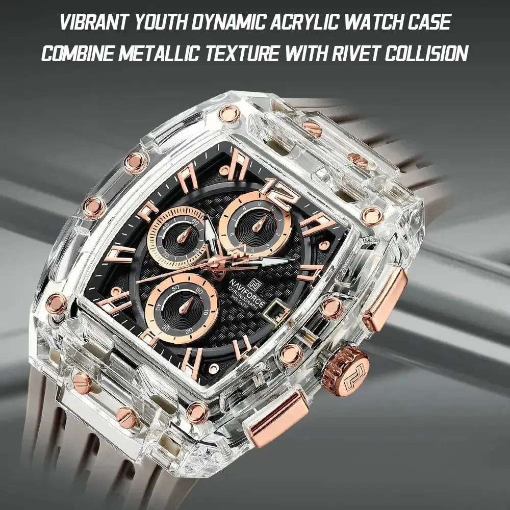 Transparent Tonneau Chronograph Watch Inspirational Watches