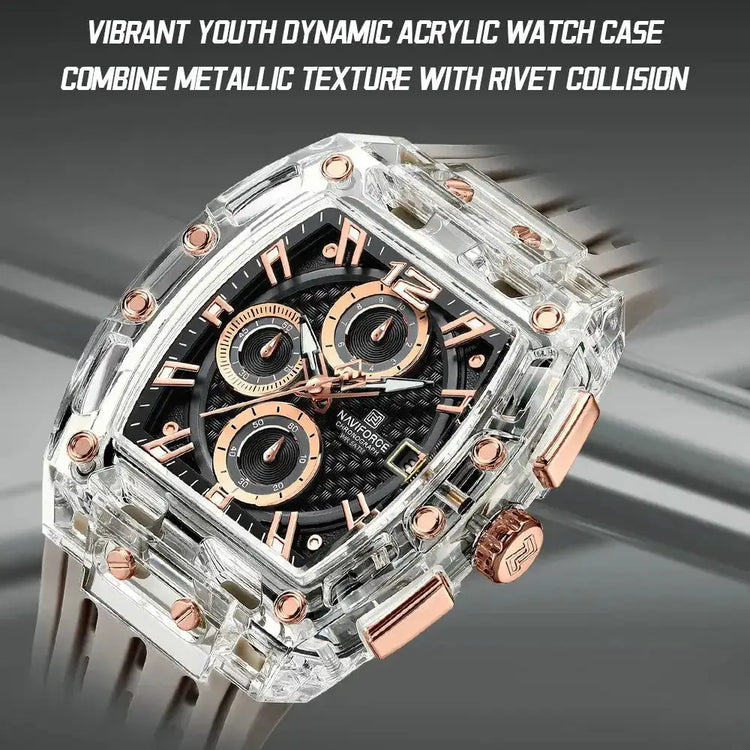 Transparent Tonneau Chronograph Watch Inspirational Watches