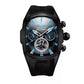 Reef Tiger 316L Stainless Steel Wine Barrel Automatic Watch Fashion Mulitfunction Tourbillon Mechanical Watches for Men RGA3069 Inspirational Watches