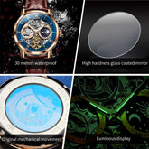 Skeleton Moon Phase Automatic Tourbillon Watch Inspirational Watches