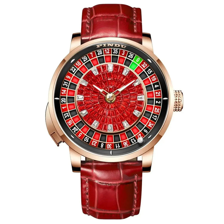 Wood Grain Automatic Roulette Watch Inspirational Watches
