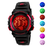 LED light Display Digital Alarm Clock 5Bar Waterproof Kids Sports Watch Inspirational Watches