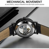 Mechanical Wristwatches Watches for Man Watches Golden Bridge Skeleton Automatic Mechanical Mens Watch reloj hombre montre homme Inspirational Watches