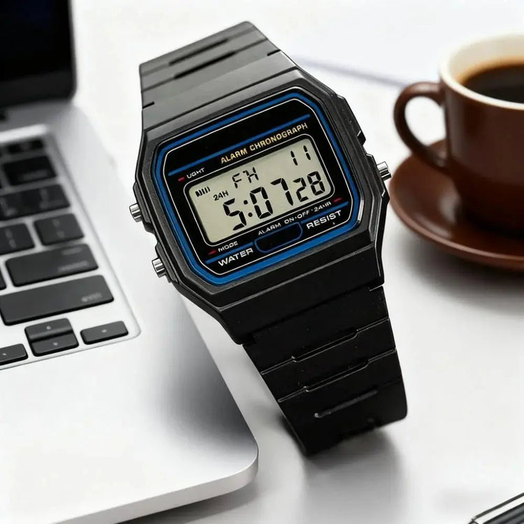 Minimalist Square LED Sports-style Men&