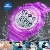 50M Waterproof LED Digital Kids Sports Watch Inspirational Watches