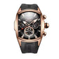 Reef Tiger 316L Stainless Steel Wine Barrel Automatic Watch Fashion Mulitfunction Tourbillon Mechanical Watches for Men RGA3069 Inspirational Watches