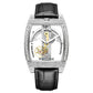Transparent Automatic Mechanical Watch Men Steampunk Bridge Skeleton Luxury Gear Self Winding Inspirational Watches