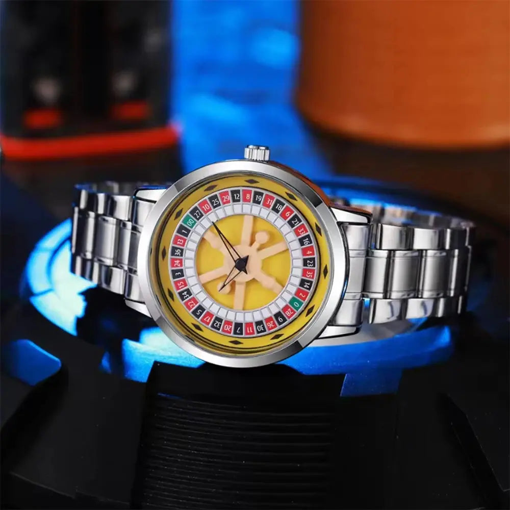 Gambling Stainless Steel Quartz Watch Inspirational Watches