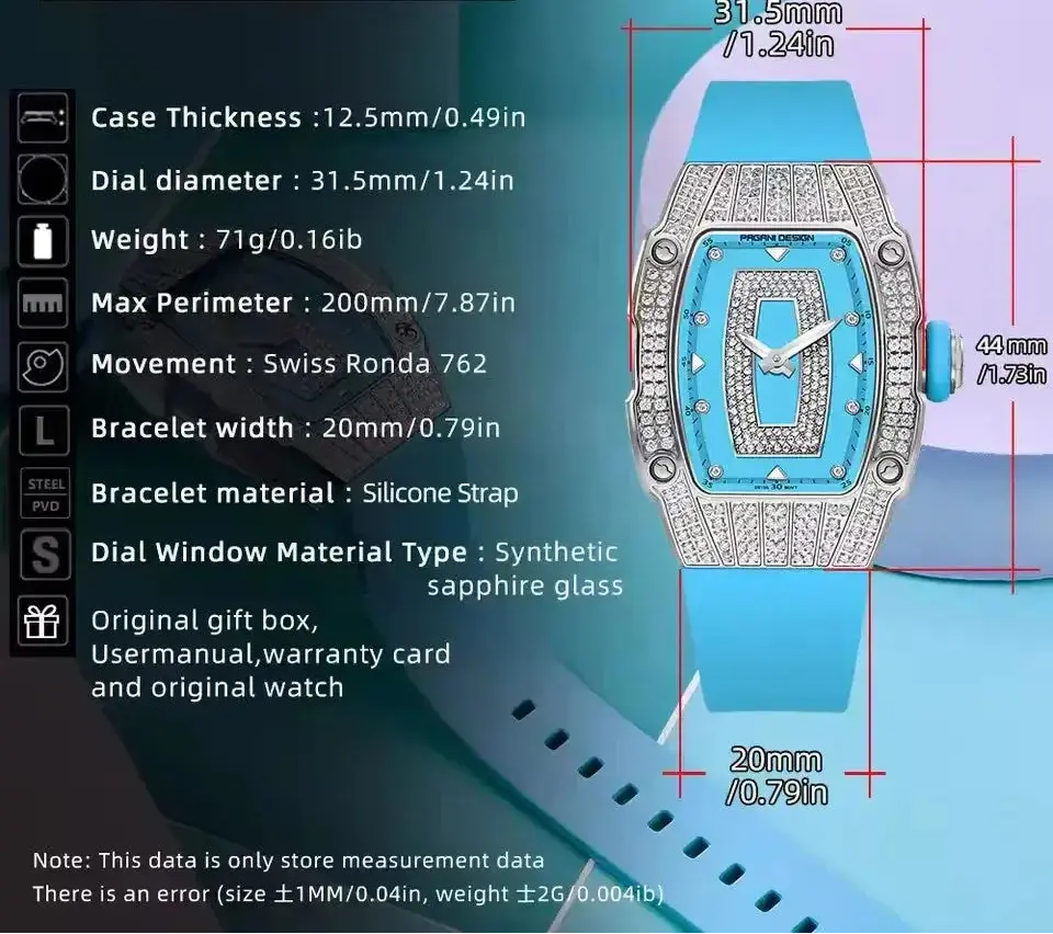 Fashion Women Creative Diamond Inlaid Waterproof Watches - Inspirational Watches