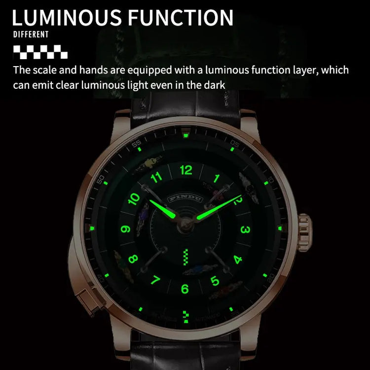 Horse Gambling Full Automatic Mechanical Inspirational Watches