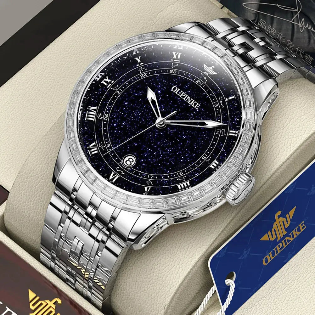 Original Automatic Watch for Men Luxury Japanese Diamond Luminous Inspirational Watches