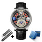 Relogio PINDU Fixed Roulette Watch Latest Design Quartz Watch Men Waterproof Leather Man Wristwatch Upgraded Version Inspirational Watches