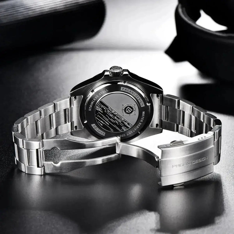 Luxury Automatic Mechanical Wristwatch Stainless Steel Retro 42mm Sapphire Waterproof - Inspirational Watches