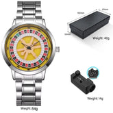 Gambling Stainless Steel Quartz Watch Inspirational Watches