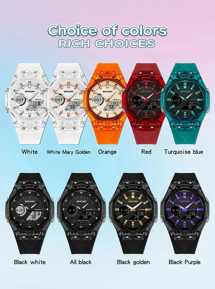 Fashion Electronic Watches Dual Display - Inspirational Watches