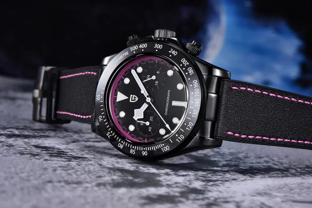 Chronograph Watch Racing car Sport Waterproof AR Sapphire glass - Inspirational Watches