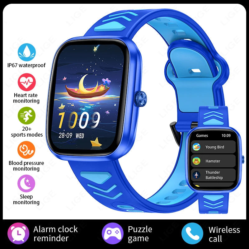 Multifunctional HD Touch Screen Music Games Kids Smartwatch Inspirational Watches