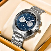 Luxury 40mm Stainless Steel Sports Watch with Chronograph - Inspirational Watches