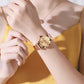 Faceted Dial Women’s Quartz Watch