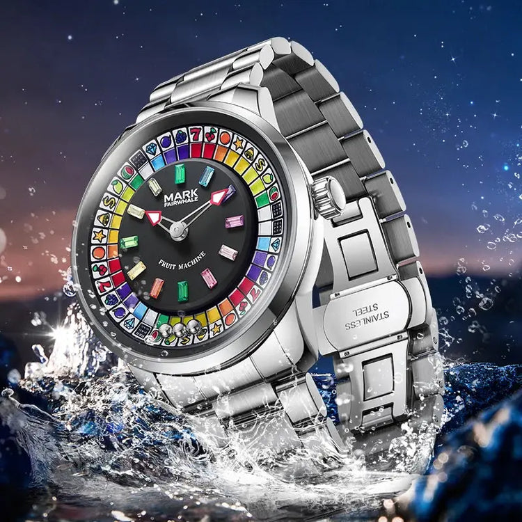 Mark Fairwhale New Quartz Watch For Men Fruit Rotating Dial Wristwatch Luxury Waterproof  Clock Man Fashion Watch 2026 Top Brand Inspirational Watches