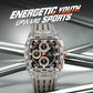 Transparent Tonneau Chronograph Watch