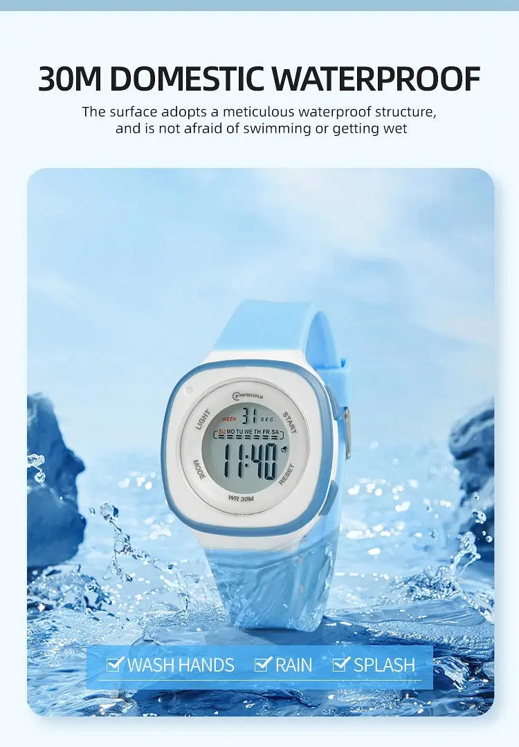 30M Waterproof Digital  Kids Watch Inspirational Watches
