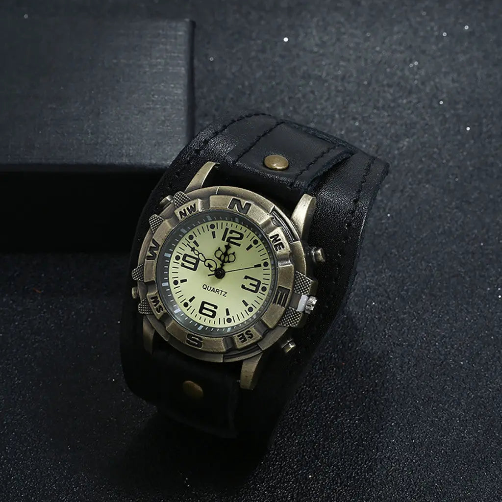 Vintage Wristwatch Fashion Pin Buckle Leather Strap - Inspirational Watches