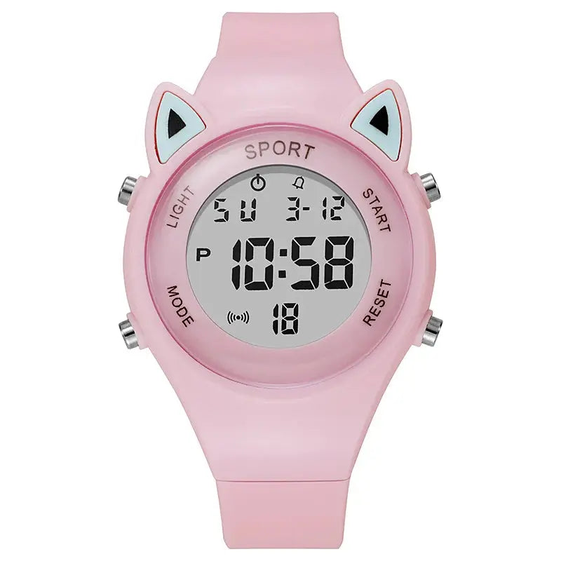 Cute Cat Ear Digital Sport Watch Inspirational Watches