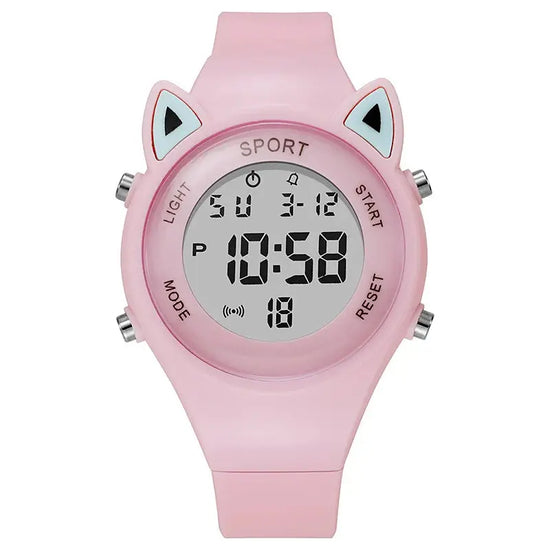 Cute Cat Ear Digital Sport Watch Inspirational Watches