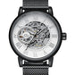 Luxury Fashion Skeleton Mechanical Hand Wind Watch for Men Inspirational Watches